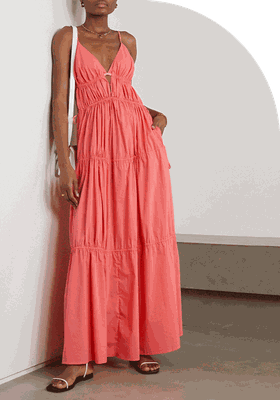 April Tiered Cotton-Poplin Maxi Dress from Jonathan Simkhai
