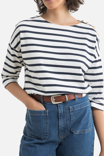 Breton Striped Cotton Top from La Redoute