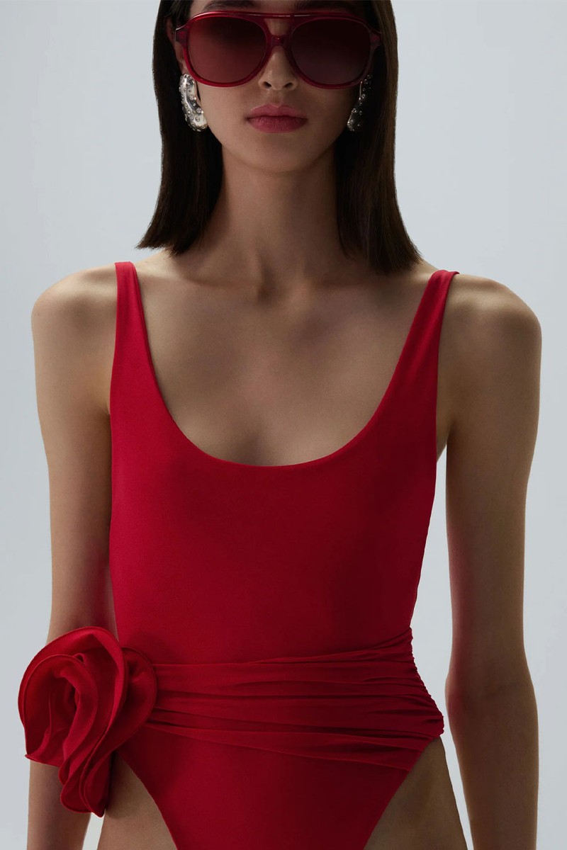 Flower Scoop Neck Swimsuit from Magda Butrym