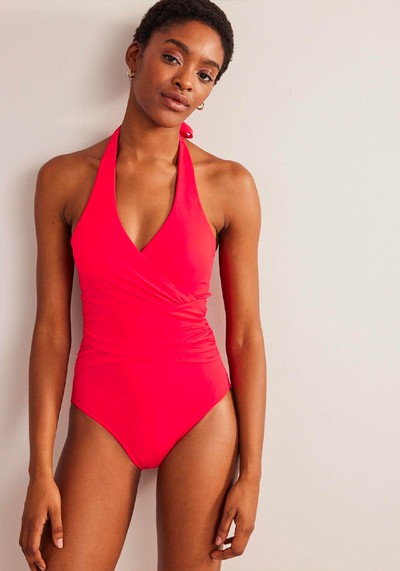 Levanzo Ruched Halter Swimsuit