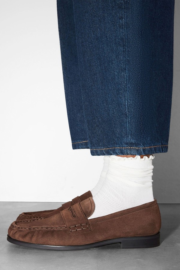 Suede Penny Loafers