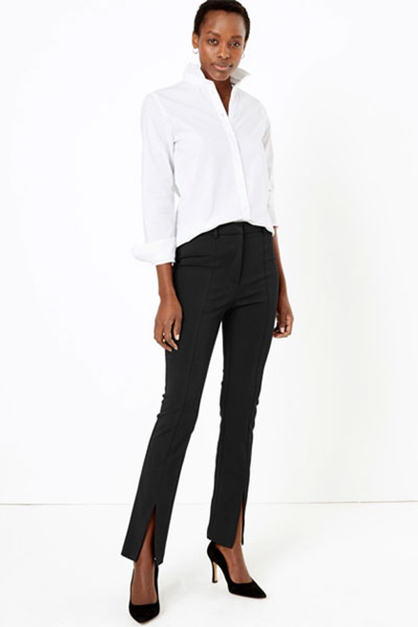 Skinny Split Front Trousers from Marks & Spencer