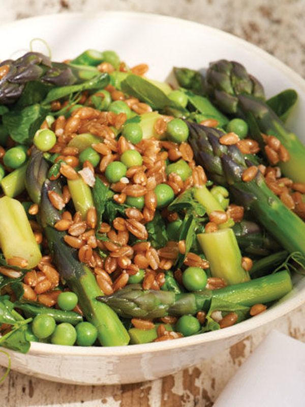 Asparagus, Spelt, Pea & Mint Salad