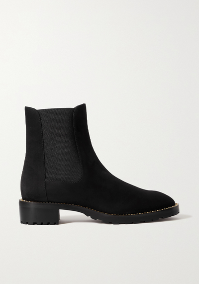 Kolbie Embellished Suede Chelsea Boots from Stuart Weitzman