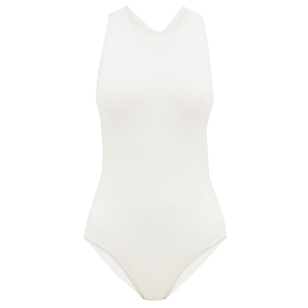 Annika Crossed-Back Ribbed-Knit Bodysuit from Sir