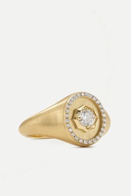 Sophisticate 18-Karat Gold Diamond Ring from Jade Trau