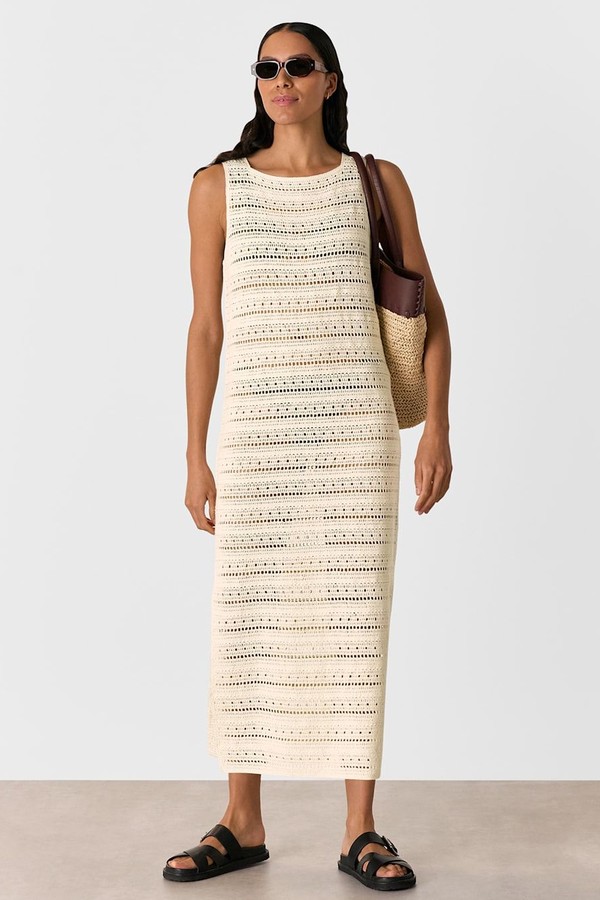 Long Crochet Beach Dress