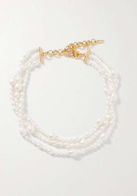 Rosie Gold-Plated Pearl Necklace from Martha Calvo