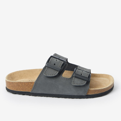 Leather Buckle Corkbed Sandals