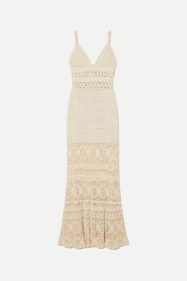 Bella Crocheted Cotton Maxi Dress