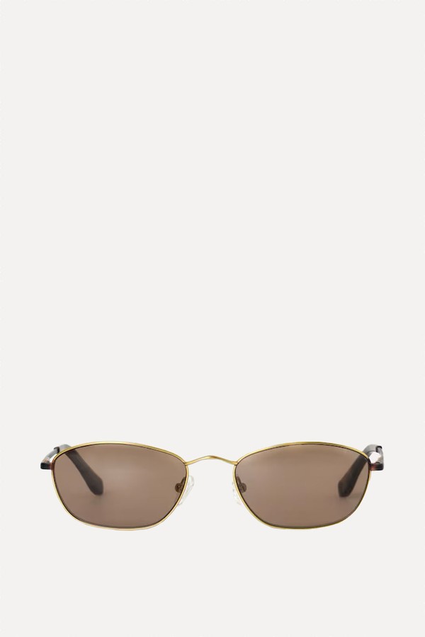 Wire-Frame Cat-Eye Sunglasses