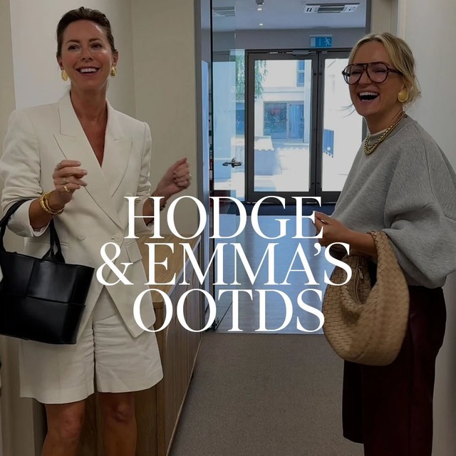 @sarahjtemplman & @evbigger’s mega office OOTD. Watch on for some rainy summer outfit inspo…