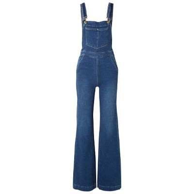 Palazzo Denim Overalls from Frame
