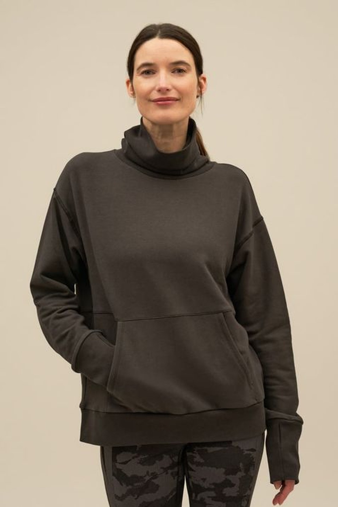 Bovey Funnel Neck Boxy Sweat