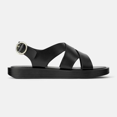 Join Life Minimal Flat Sandals from Zara