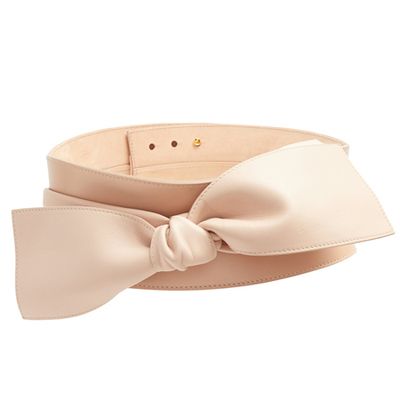 Wide Bow Leather Belt from Alexander McQueen
