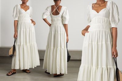 Wilder Tiered Cotton-Blend Gauze Maxi Dress, £650 | Jonathan Simkhai