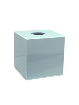 Powder Blue Square Tissue Box