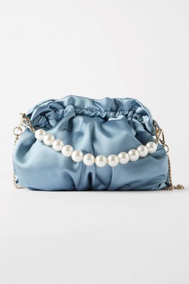 Satin Crossbody Bag With Faux Pearl Handle from Zara