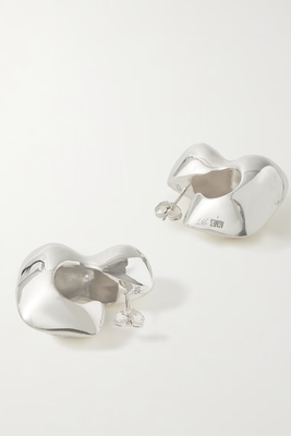 + Simone Bodmer-Turner Bubble Recycled Sterling Silver Hoop Earrings
