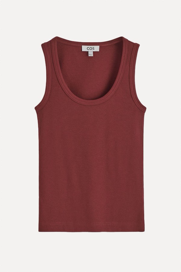 Ribbed Scoop-Neck Tank Top from COS