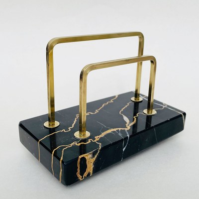 Marble & Brass Letter Rack from L&V