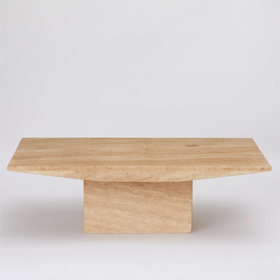 Vintage 1970s Travertine Octagonal Dining Table from Anna Unwin