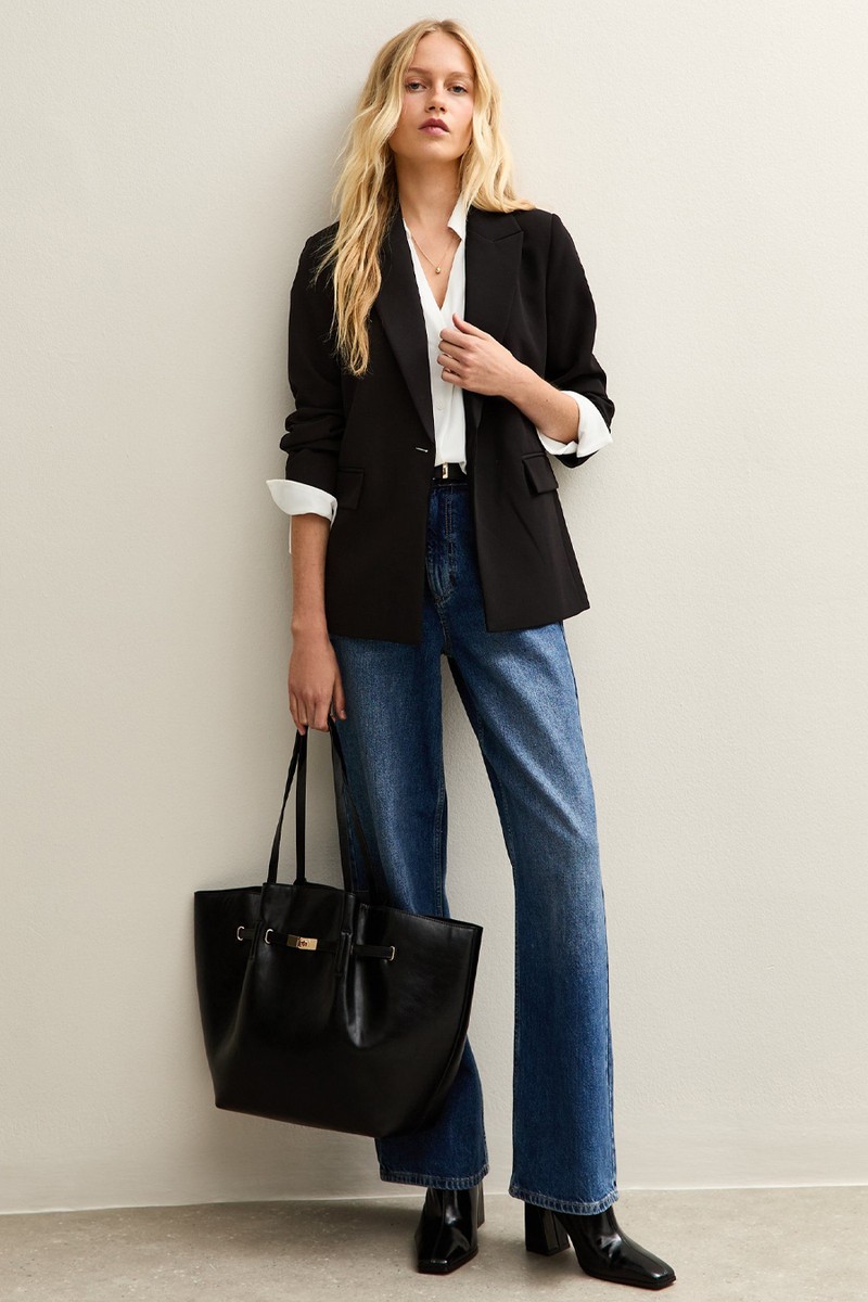 Single Breasted Blazer Jacket