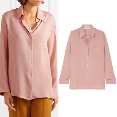 Silk-Georgette Shirt from Mansur Gavriel