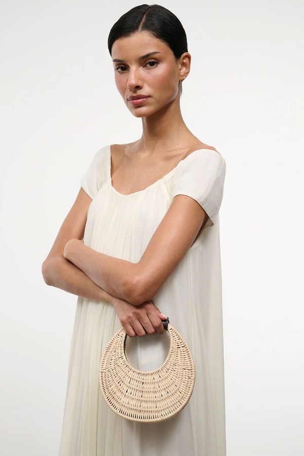 Good Night Moon Wicker Bag from Staud