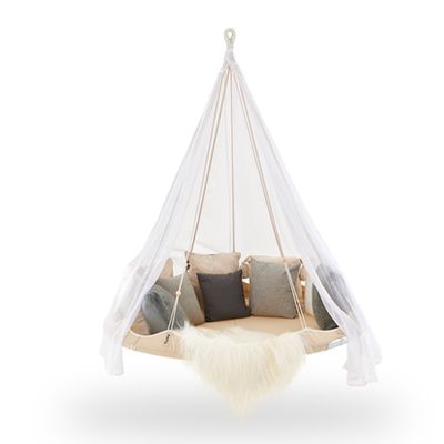 Nomad Medium 1.5M Tiipii Hanging Daybed Natural White