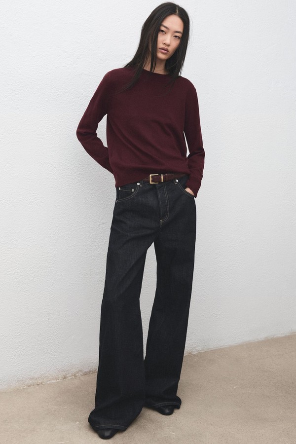 Round-Neck Knitted Sweater