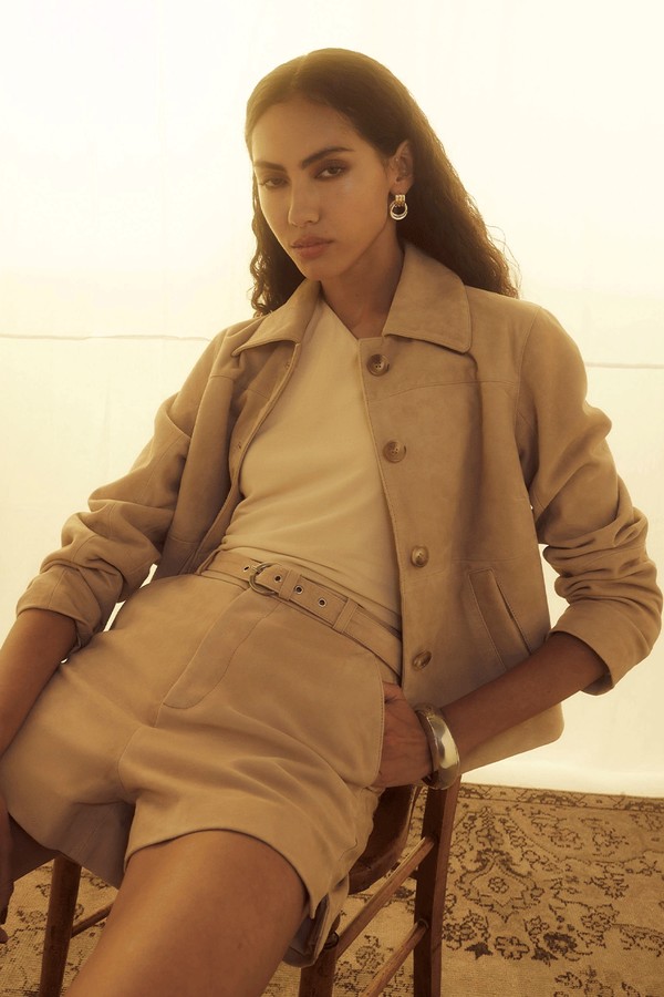 Premium Suede Harrington Jacket from River Island