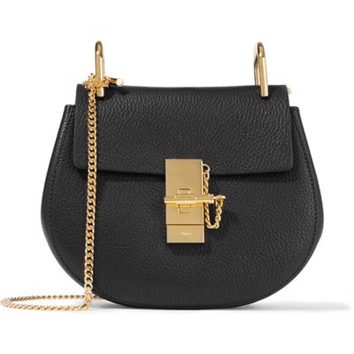 Drew Mini Textured- Leather Shoulder Bag from Chloé 