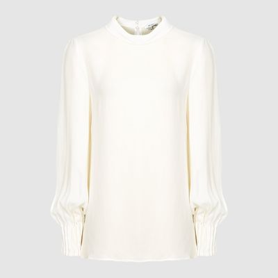 Adina High Neck Blouse from Reiss