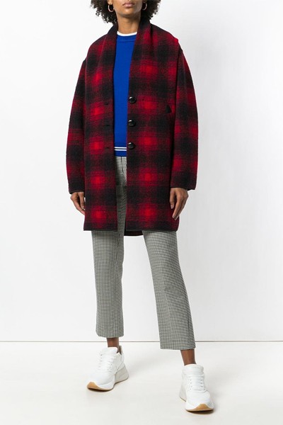 Plaid Single-Breasted Coat from Isabel Marant Étoile