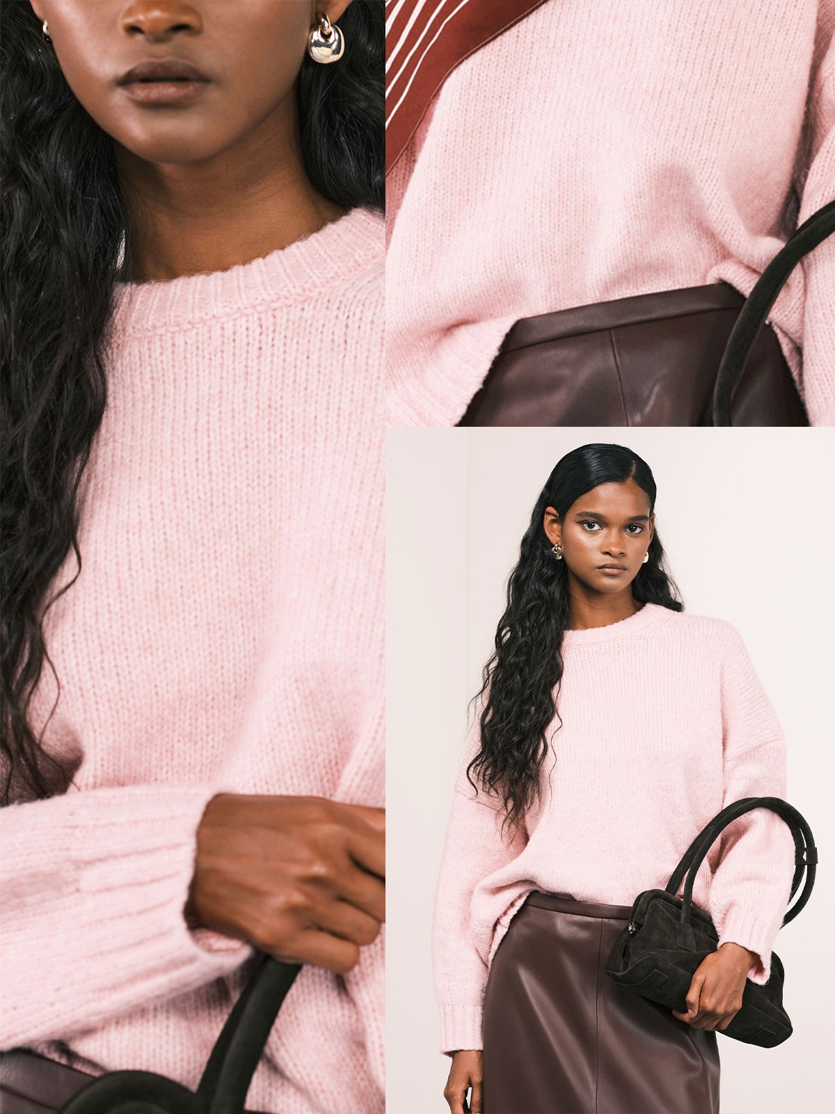 Oversized Crew Neck Jumper With Curved Hem from ASOS DESIGN