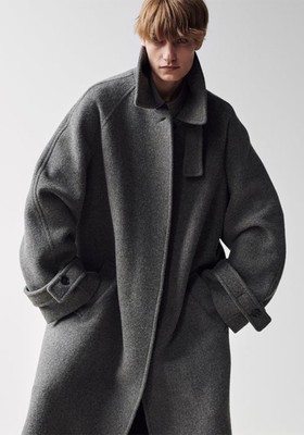 Oversized Raglan-Sleeve Wool-Blend Coat, £895 | Raey