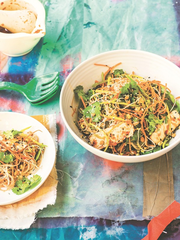 Glass Noodle Salad With Smoked Tofu