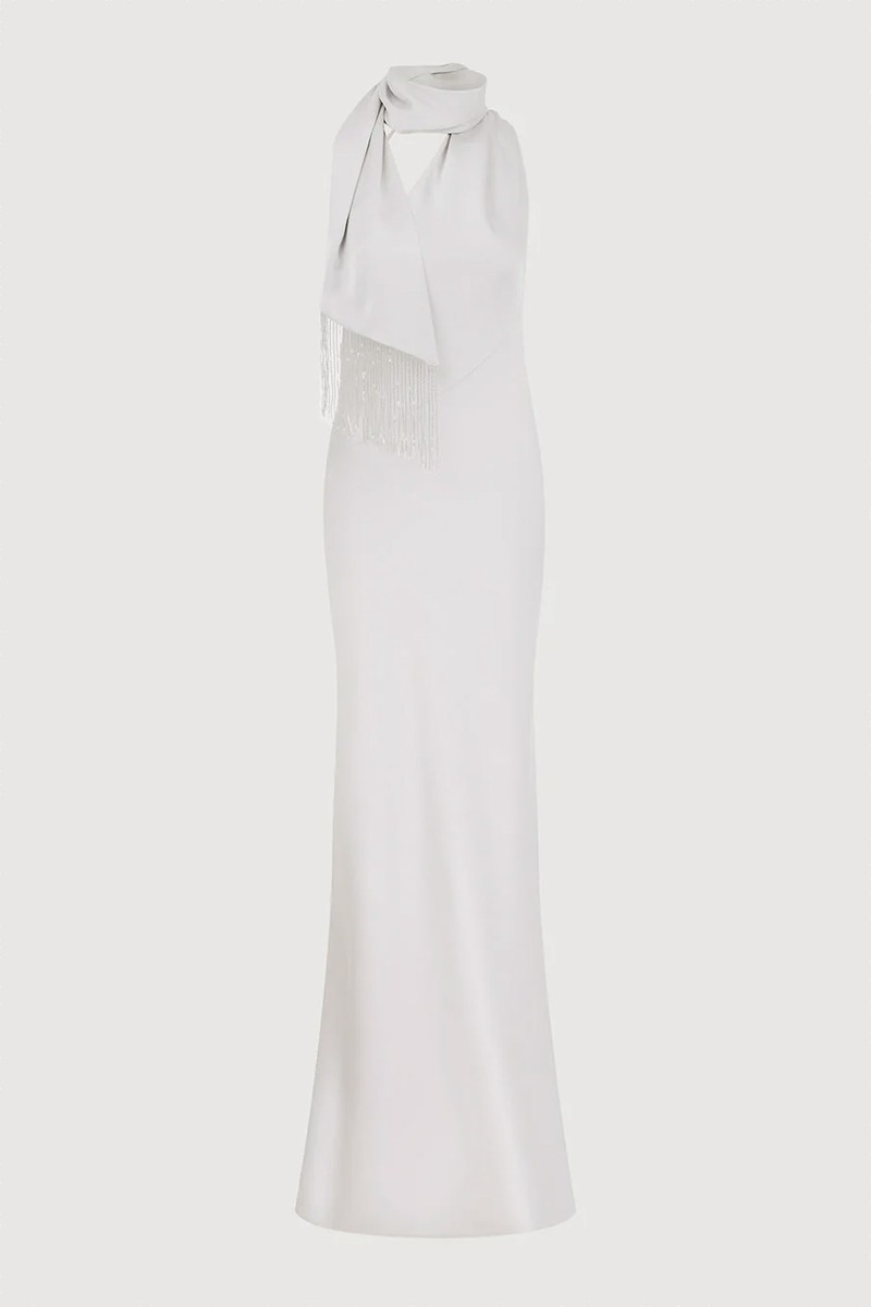 Brice One Shoulder Satin Maxi Dress from Ila