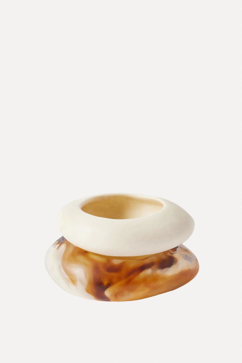 Rock Set Of Two Resin Bangles from Dinosaur Designs