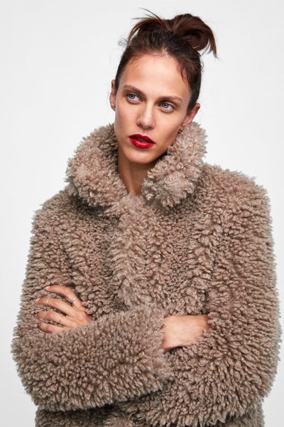 Soft Faux Fur Jacket from Zara