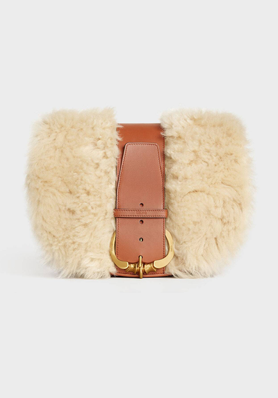 Camarat Bag In Shearling & Calfskin from Celine