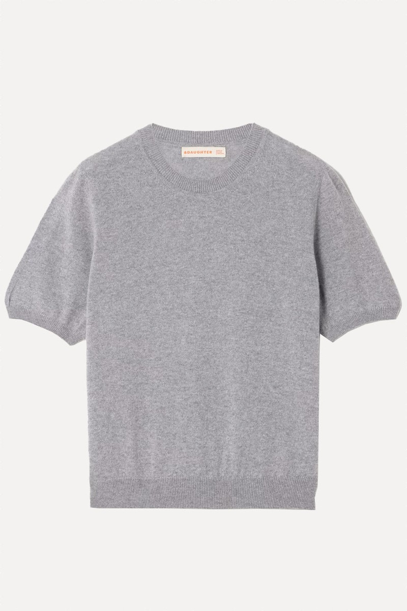 Emer Cropped Cashmere & Cotton-Blend T-Shirt from & Daughter