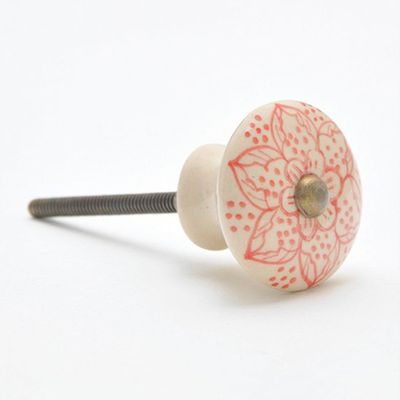 Painted Round Ceramic Knob from Abodent.com