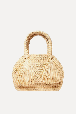 Raffia Large Tote Bag with Embellishment from Simone Rocha x Relove