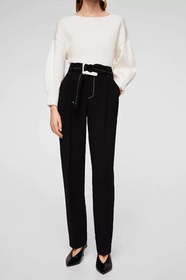 Contrast Seam Trousers from Mango