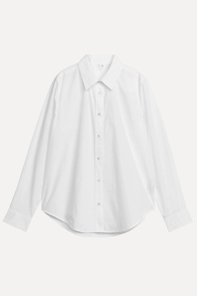 Straight Cut Poplin Shirt from ARKET