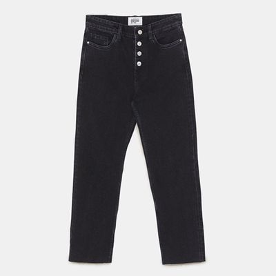 Hi Rise Straight Leg Jeans from Zara