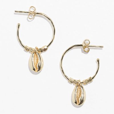 Puka Shell Hoop Earrings from & Other Stories